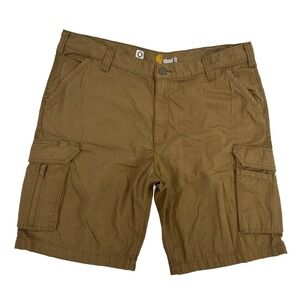Carhartt Force Cargo Shorts Men's 40 Brown‎ Ripstop Workwear Relaxed Fit
